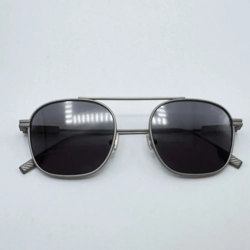 Ermenegildo Zegna Sunglasses EZ0290 09A Matte Gunmetal Frame Gray Lens 53-21-145
